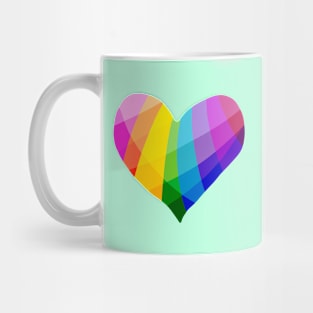 Rainbow Heart Mug